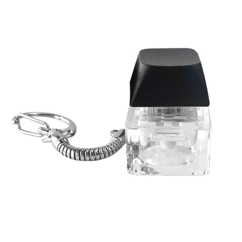 Брелок PUSH ME с LED подсветкой, чёрный