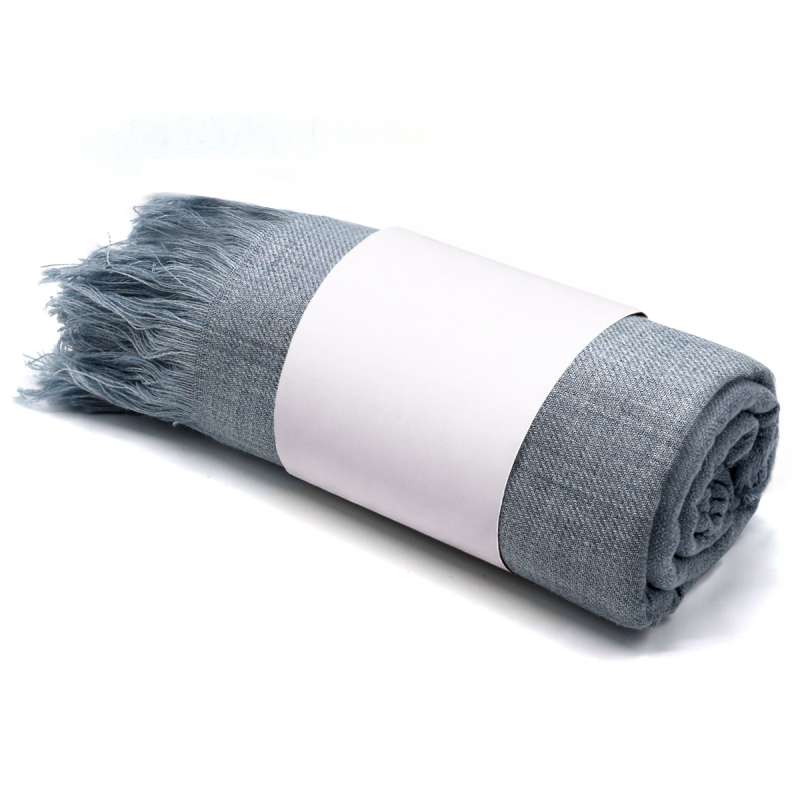 Плед полушерстяной COMFORT, светло-серый 