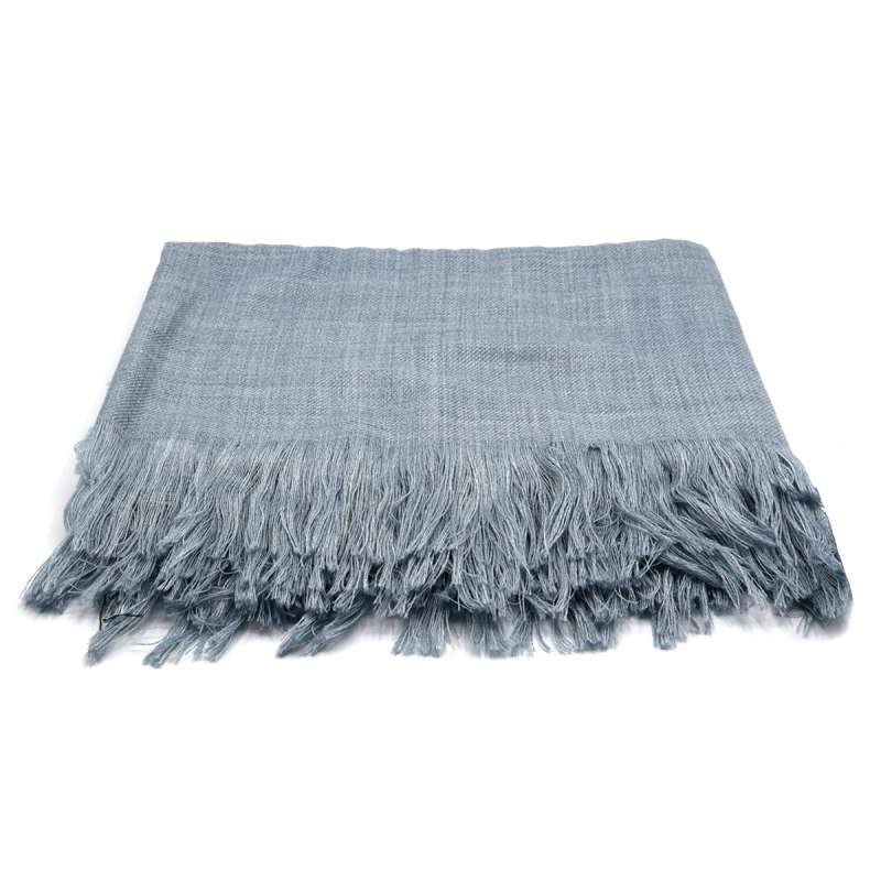 Плед полушерстяной COMFORT, светло-серый  №3