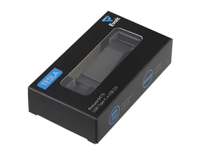 Флешка 64 ГБ USB Type-C и USB 3.0 Тесла №9