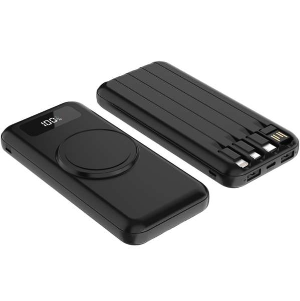 Внешний аккумулятор Authority с беспроводной зарядкой (5W), 10000 mAh, чёрный №4