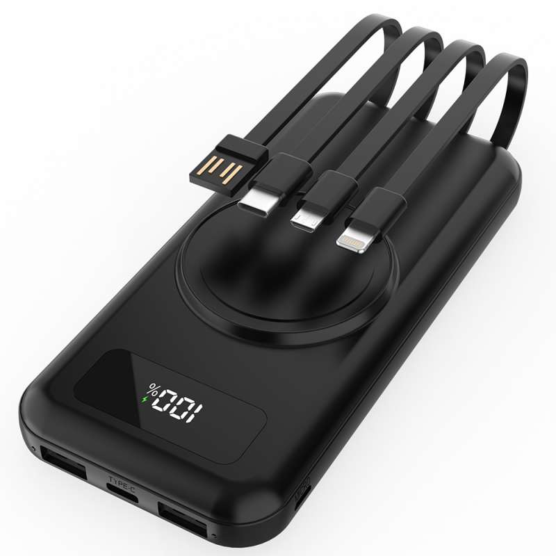 Внешний аккумулятор Authority с беспроводной зарядкой (5W), 10000 mAh, чёрный №5