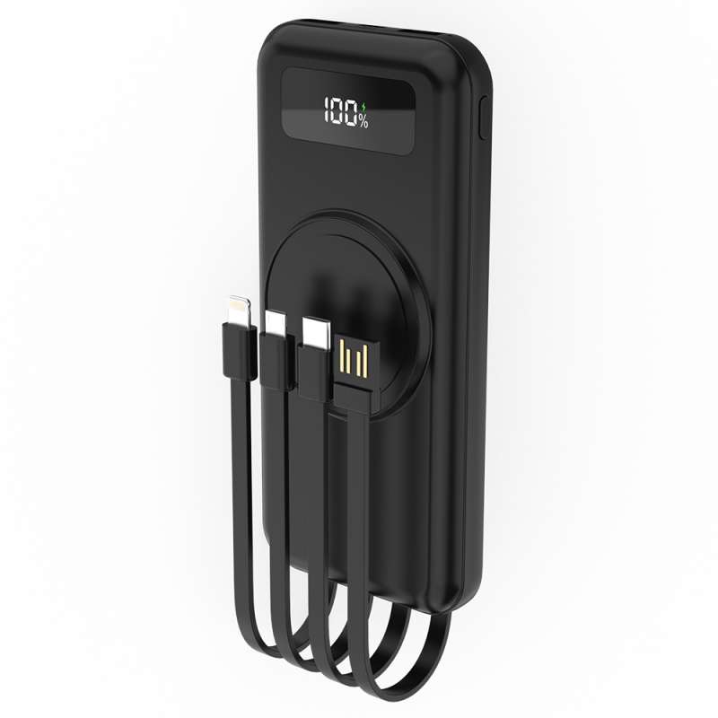 Внешний аккумулятор Authority с беспроводной зарядкой (5W), 10000 mAh, чёрный №6