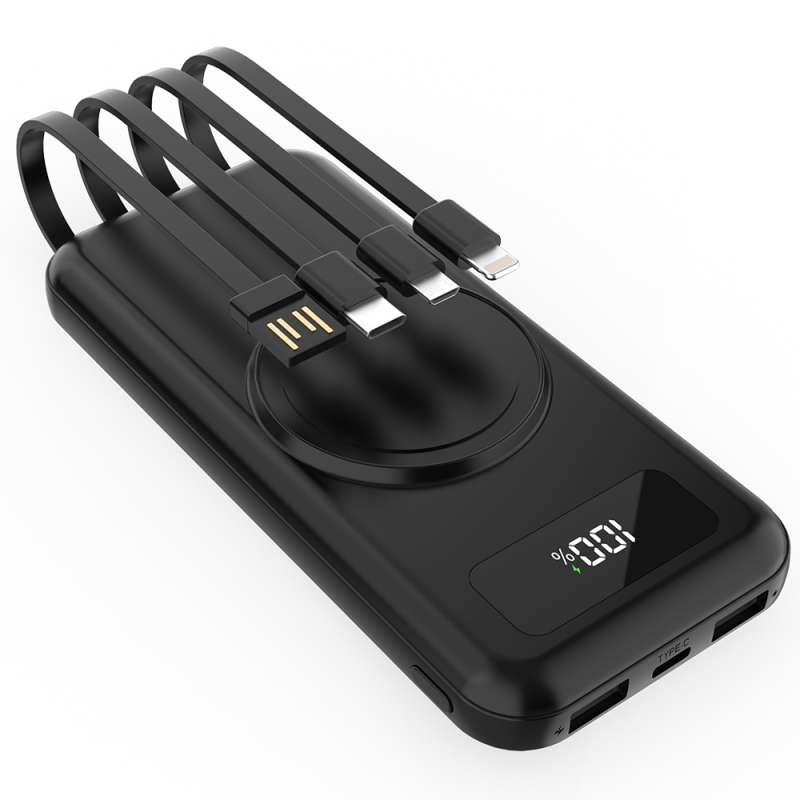 Внешний аккумулятор Authority с беспроводной зарядкой (5W), 10000 mAh, чёрный №7