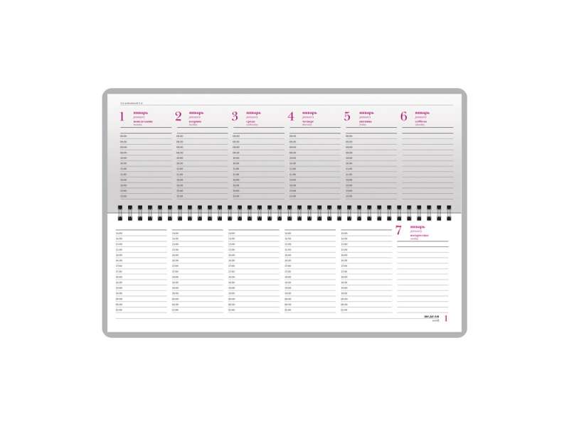 Планинг ГР. датированный Sidney Nebraska 2026, зеленый №6