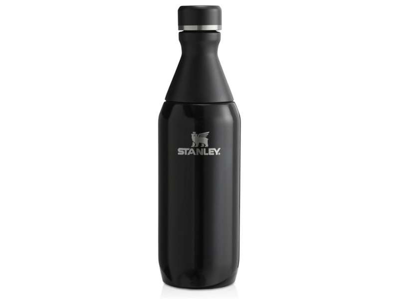 Бутылка для воды Stanley All Day Slim объемом 350 мл - черный глянцевый