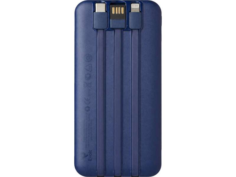 Внешний беспроводной аккумулятор c QC/PD Арти, 10000 mAh, темно-синий №4
