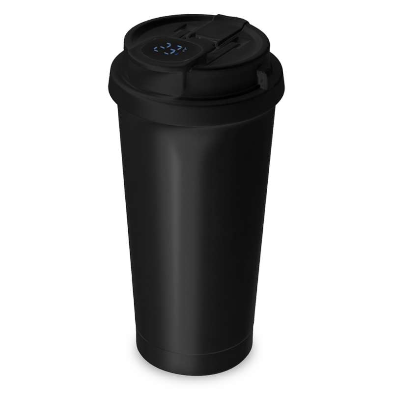 Термокружка Thunder с дисплеем, чёрная
