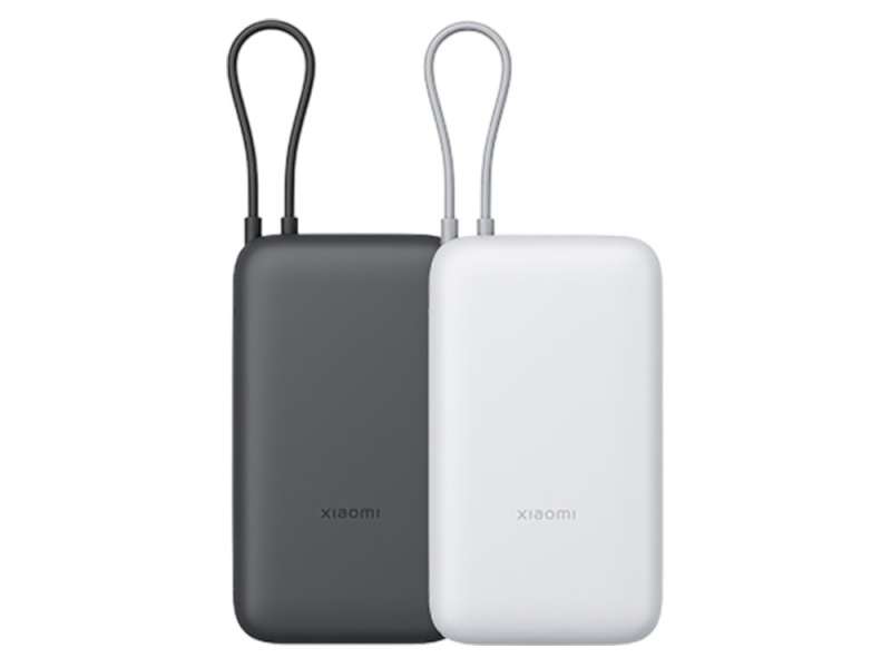 Внешний аккумулятор с встроенным кабелем Xiaomi Power Bank 20000mAh (Integrated Cable) GL Light Gray №5
