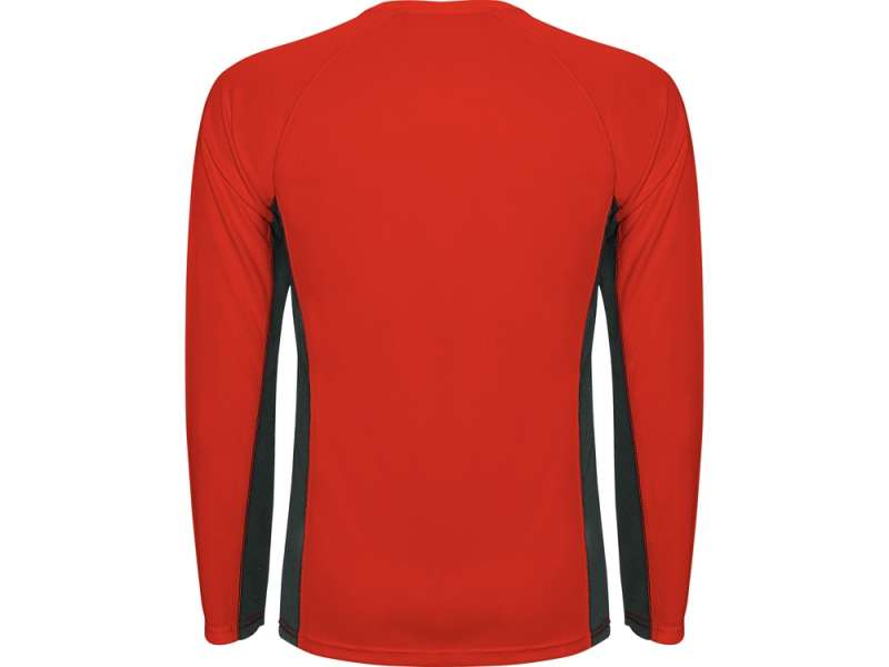 Футболка Shanghai  мужская с длинным рукавом, красный/графитовый №2