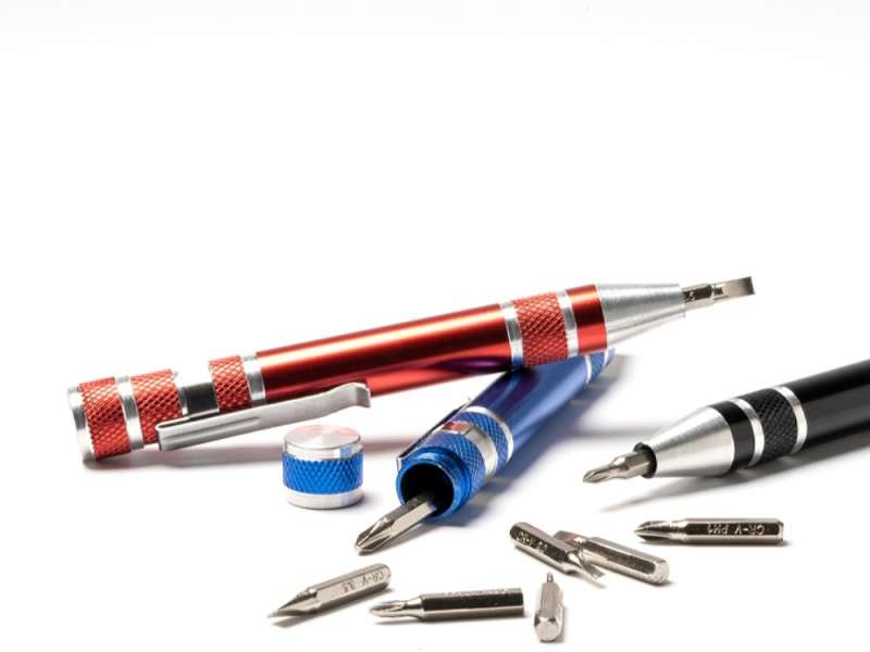 Алюминиевый мультитул BRICO в форме ручки, королевский синий №4