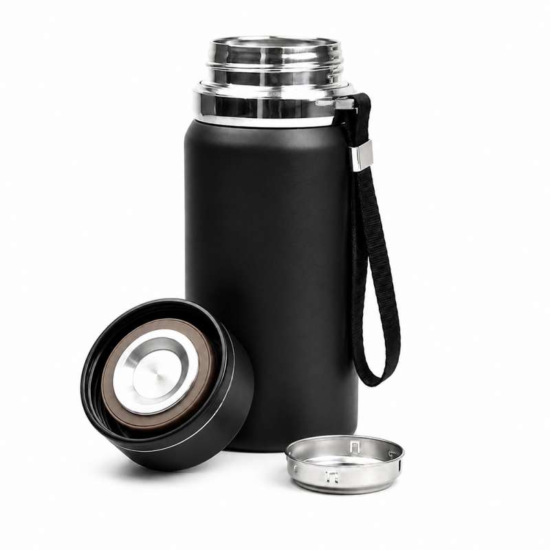 Термос Henzo с дисплеем и инфьюзером, черный. №2