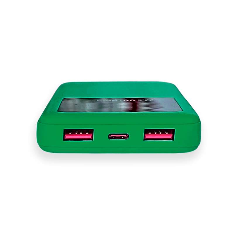 Внешний аккумулятор Kris soft touch, 10000mAh (Зелёный) №6