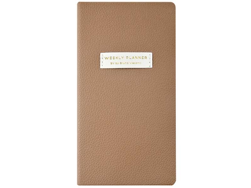 Еженедельник недатированный А6 Total beige с нашивкой, бежевый №2