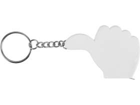 Брелок-рулетка, 1 м., белый №3