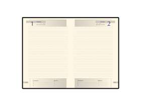 Ежедневник А5 полудатированный Imperium, коричневый (уголки и срез золото) №2