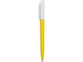 Ручка пластиковая шариковая Миллениум Color BRL, желтый/белый №3