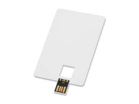 Флеш-карта USB 2.0 16 Gb в виде пластиковой карты Card, белый №2