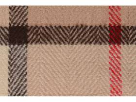 Плед акриловый в клетку Tartan, бежевый №5