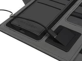 Органайзер с беспроводной зарядкой 5000 mAh Powernote, светло-серый №12
