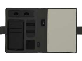 Органайзер с беспроводной зарядкой 5000 mAh Powernote, светло-серый №7