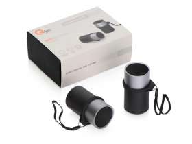 Портативные парные колонки Qjet TWS Mates с черными кольцами №7