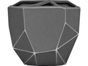 Портативная колонка Geo, мокрый асфальт + белая подсветка №10