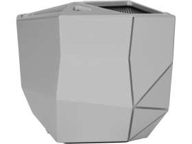 Портативная колонка Geo, серебристый + синяя подсветка №7