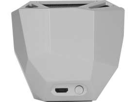 Портативная колонка Geo, серебристый + синяя подсветка №6