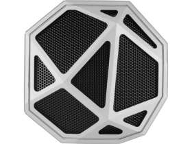 Портативная колонка Geo, серебристый + синяя подсветка №5