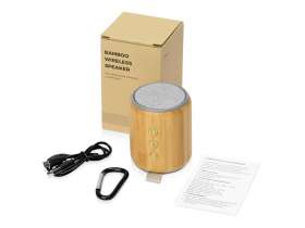 Портативная колонка из бамбука Bongo, натуральный №10