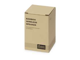 Портативная колонка из бамбука Bongo, натуральный №12