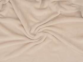 Плед флисовый Natty из переработанного пластика, бежевый с розовой лентой №2