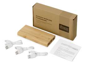 Внешний беспроводной аккумулятор из бамбука Bamboo Air, 10000 mAh №2