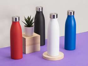 Стальная бутылка Rely, 650 мл, синий матовый №8