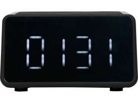 Беспроводная колонка с часами и функцией беспроводной зарядки Sentry, черный №7