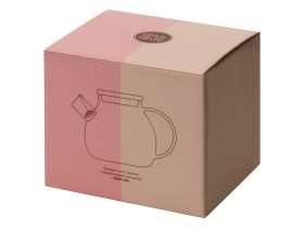 Стеклянный заварочный чайник Sencha с бамбуковой крышкой №6