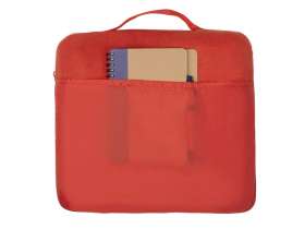 Плед для путешествий Flight в чехле с ручкой и карманом, красный №5