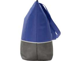 Сумка-холодильник Reviver с длинными ручками из нетканого переработанного материала RPET, синий/серый №5