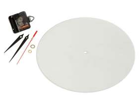 Часы настенные круглые из стекла 28 см Thames №6