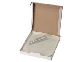 Часы настенные круглые из стекла 28 см Thames №8