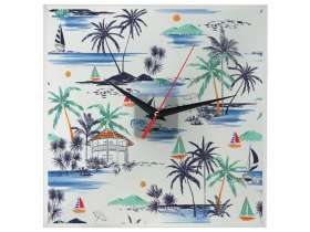 Часы настенные квадратные из стекла 28х28 см Nile №2