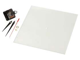 Часы настенные квадратные из стекла 28х28 см Nile №6