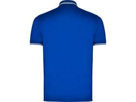 Рубашка поло Montreal мужская, королевский синий/белый №2