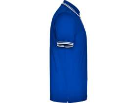 Рубашка поло Montreal мужская, королевский синий/белый №4