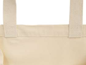 Сумка Donny их хлопка с донной складкой и парусиновыми ручками, натуральный №4
