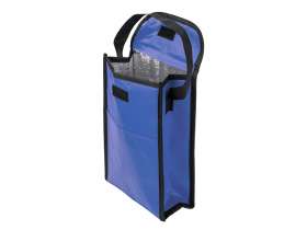 Сумка-холодильник Reviver на липучке из нетканого переработанного материала, синий №9