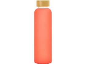 Стеклянная бутылка с бамбуковой крышкой Foggy, 600мл, красный №3