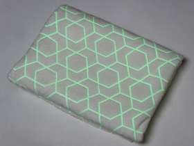 Светящийся в темноте плед Lattice белый №4