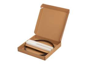 Деревянные часы с металлическим ободом, диаметр 30 см, Time Wheel, натуральный/черный №4